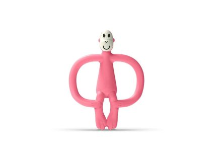 HRYZÁTKO A ZUBNÁ KEFKA MATCHSTICK MONKEY TEETHER PINK