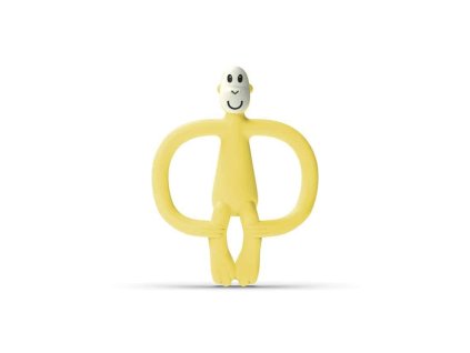 HRYZÁTKO A ZUBNÁ KEFKA MATCHSTICK MONKEY TEETHER YELLOW