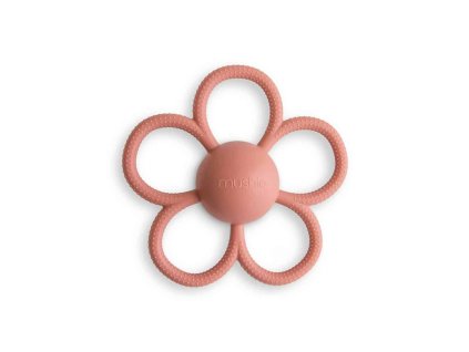 Daisy Rattle Teether Dusty Rose p