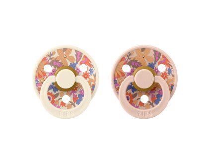 BIBS x Liberty Colour okruhle cumliky z prirodneho kaucuku 2ks velkost 2 June Blossom BlushMix 12021101 5713795261802