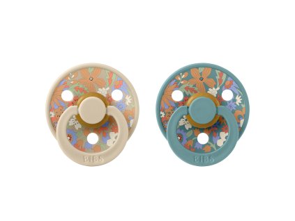 BIBS x Liberty Colour okruhle cumliky z prirodneho kaucuku 2ks velkost 2 June Blossom Vanilla HushMix 12021103 5713795261826