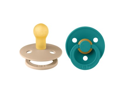 BIBS Colour okruhle cumliky z prirodneho kaucuku 2ks velkost 1 Scuba Taupe 110453 5713795265909