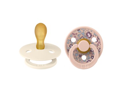 BIBS x Liberty Colour symetricke cumliky z prirodneho kaucuku 2ks velkost 2 Ivory Blush 222111102 5713795256105
