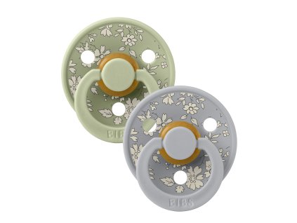 BIBSxLIBERTY Colour cumliky z prirodneho kaucuku 2ks Cloud Sage