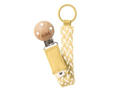 BIBS Paci Braid klip na cumlik PaleButter Ivory 9401113 5713795246762
