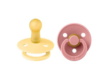 BIBS Colour cumliky z prirodneho kaucuku 2ks PaleButter DustyPink 120426 5713795248797