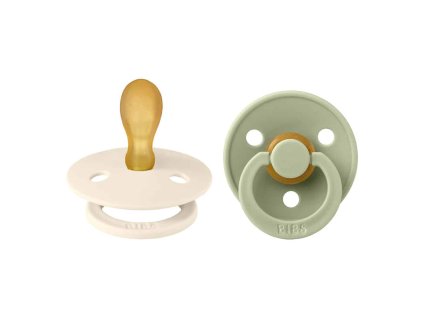 BIBS Colour symetricke cumliky z prirodneho kaucuku Ivory Sage 2221416 5713795242351