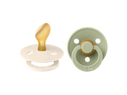 BIBS Colour ortodonticke cumliky z prirodneho kaucuku Ivory Sage 2211416 5713795242337