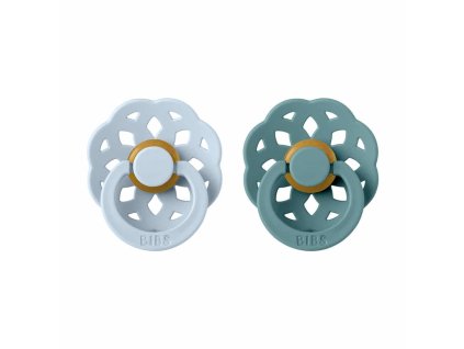 BIBS Boheme cumliky z prirodneho kaucuku 2ks BabyBlue IslandSea