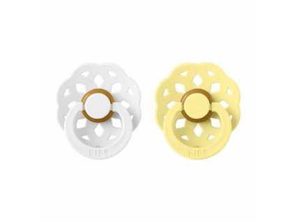 BIBS Boheme cumliky z prirodneho kaucuku 2ks WhiteSunshine