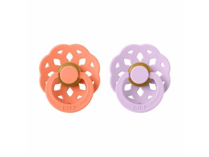 BIBS Boheme cumliky z prirodneho kaucuku 2ks Papaya VioletSky