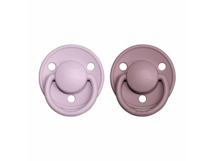 BIBS De Lux cumliky z prirodneho kaucuku 2ks DustyLilacHeather