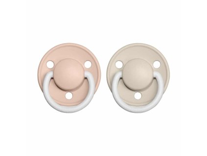 BIBS De Lux cumliky z prirodneho kaucuku 2ks Night BlushVanilla