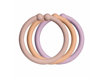 BIBS LOOPS KRUZKY Blush Peach DuskyLilac