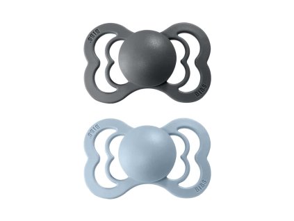 BIBS Supreme cumlik z prirodneho kaucuku 2ks IronBabyBlue