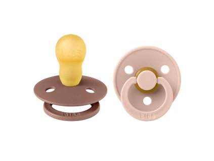 BIBS Colour cumliky z prirodneho kaucuku 2ks Woodchuck Blush velkost 3