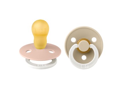 BIBS Colour cumliky z prirodneho kaucuku 2ks Nocny Blush Vanilla velkost 3