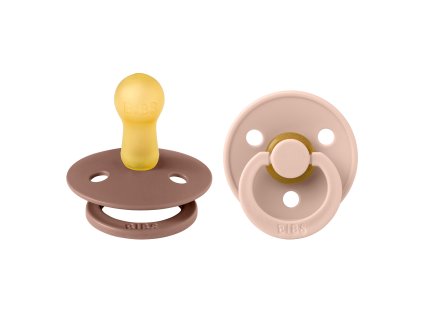 BIBS Colour cumliky z prirodneho kaucuku 2ks Woodchuck Blush velkost 2