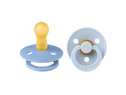 BIBS Colour cumliky z prirodneho kaucuku 2ks Sky Blue Baby Blue velkost 2
