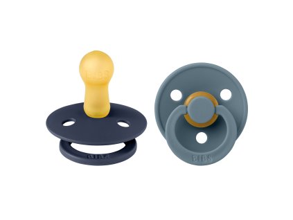 BIBS Colour cumliky z prirodneho kaucuku 2ks Deep Space Petrol velkost 2