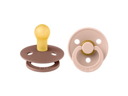 BIBS Colour cumliky z prirodneho kaucuku 2ks Woodchuck Blush velkost 1