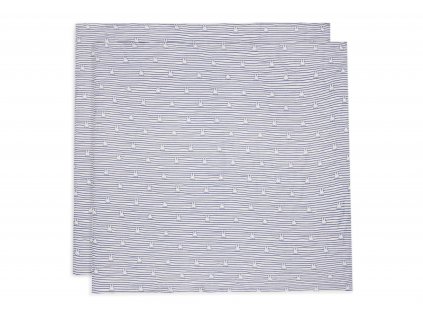 Plienky zavinovacie 2ks 115x115 cm Miffy Stripe Navy