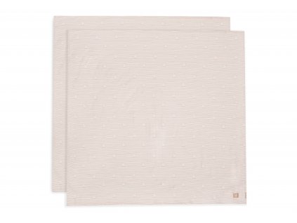 Plienky zavinovacie 2ks 115x115 cm Miffy Stripe Biscuit