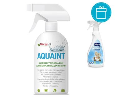 CHICCO Odstraňovač škvŕn Sensitive, 500 ml + AQUAINT 500 ml