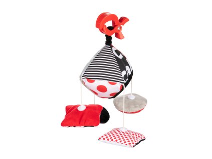 CANPOL BABIES Hračka kontrastná závesná s klipom Sensory