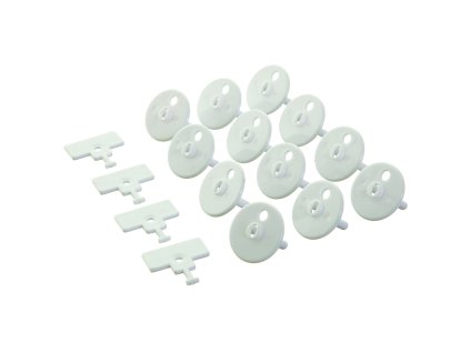 DREAMBABY Kryty na elektrickú zásuvku 12 ks + 4 kľúče