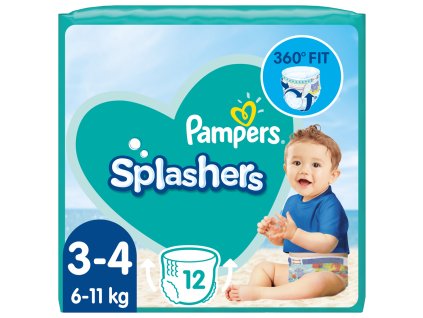 PAMPERS Nohavičky plienkové do vody Splashers vel.3 (12 ks) 6-11 kg (Varianta PAMPERS Nohavičky plienkové do vody Splashers vel.3 (12 ks) 6-11 kg)