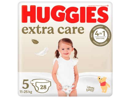 HUGGIES® Plienky jednorázové Extra Care 5 (12-17 kg) 28 ks (Varianta HUGGIES® Plienky jednorázové Extra Care 5 (12-17 kg) 28 ks)