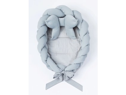 BELISIMA Hniezdo pre bábätko Vrkoč Grey 85x55 cm (Varianta BELISIMA Hniezdo pre bábätko Vrkoč Grey 85x55 cm)