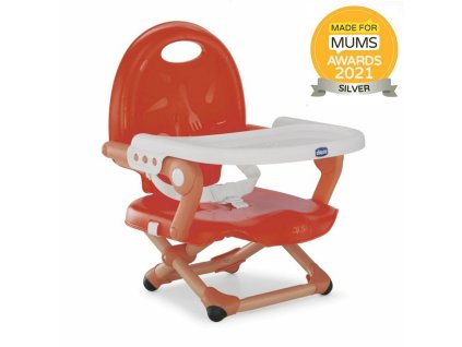 CHICCO Jedálenská stolička na stoličku Pocket Snack - Poppy red (Varianta CHICCO Jedálenská stolička na stoličku Pocket Snack - Poppy red)