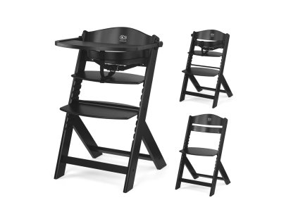 KINDERKRAFT Stolička jedálenská Enock Black (Varianta KINDERKRAFT Stolička jedálenská Enock Black)