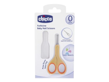 CHICCO Nožnice s guľatou špičkou oranžová (Varianta CHICCO Nožnice s guľatou špičkou oranžová)