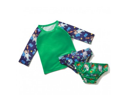 BAMBINO MIO Sada na plávanie 3ks (tričko + plavky 2ks), OEKO-TEX® Standard 100, Ocean, 7-9kg 6-12 m (Varianta BAMBINO MIO Sada na plávanie 3ks (tričko + plavky 2ks), OEKO-TEX® Standard 100, Ocean, 7-9kg 6-12 m)