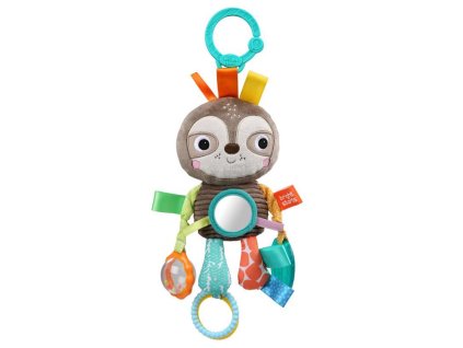 BRIGHT STARTS Hračka na C krúžku Playful Pals leňochod 0m+ (Varianta BRIGHT STARTS Hračka na C krúžku Playful Pals leňochod 0m+)
