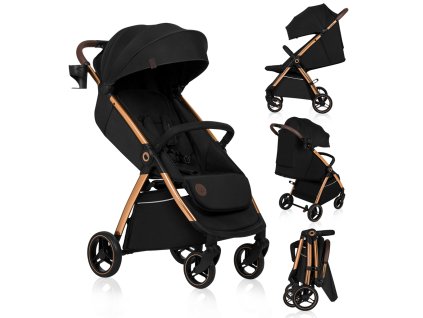 LIONELO Kočík športový Ingrid Black Onyx (Varianta LIONELO Kočík športový Ingrid Black Onyx)