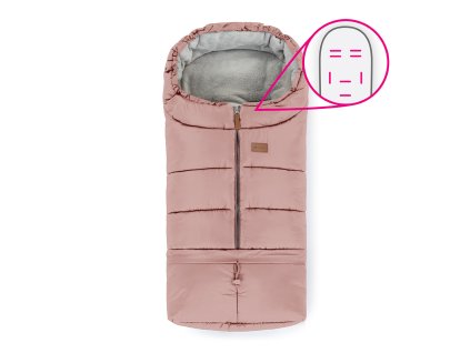 PETITE&MARS Fusak nastavitelný 3v1 Jibot Horizontal Dusty Pink (Varianta PETITE&MARS Fusak nastavitelný 3v1 Jibot Horizontal Dusty Pink)