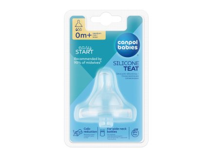 CANPOL BABIES Cumlík silikónový okrúhly široký 0-Mini 1 ks (Varianta CANPOL BABIES Cumlík silikónový okrúhly široký 0-Mini 1 ks)