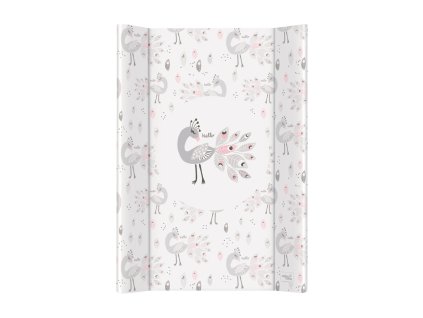 CEBA BABY Podložka prebaľovacia 2-hranná s pevnou doskou (50x70) Comfort Lolly Polly Peacock (Varianta CEBA BABY Podložka prebaľovacia 2-hranná s pevnou doskou (50x70) Comfort Lolly Polly Peacock)