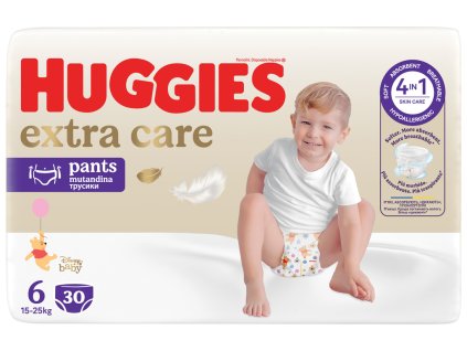 HUGGIES® Nohavičky plienkové jednorazové 6 Extra Care Pants (15-25 kg) 30 ks (Varianta HUGGIES® Nohavičky plienkové jednorazové 6 Extra Care Pants (15-25 kg) 30 ks)