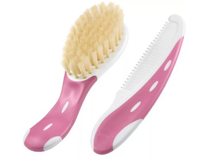 NUK Kefa + hrebienok na vlasy – ružový (Varianta NUK Kefa + hrebienok na vlasy – ružový)