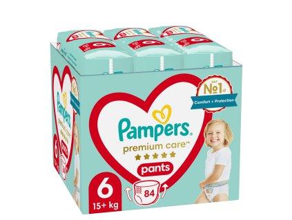 PAMPERS Premium Care plienkové nohavičky 6 (84 ks), 15 kg+ (Varianta PAMPERS Premium Care plienkové nohavičky 6 (84 ks), 15 kg+)
