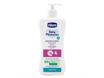 CHICCO Šampón na telo s dávkovačom Baby Moments Relax 93% prírodných zložiek 500 ml (Varianta CHICCO Šampón na telo s dávkovačom Baby Moments Relax 93% prírodných zložiek 500 ml)