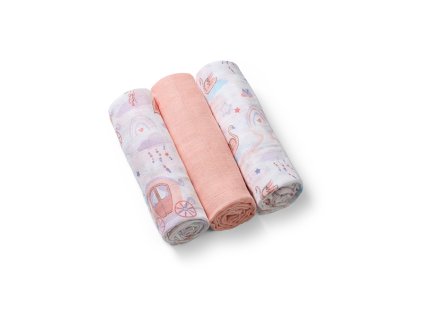 BABYONO Plienky mušelínové Super Soft 3 ks - Peach, 70x70 cm (Varianta BABYONO Plienky mušelínové Super Soft 3 ks - Peach, 70x70 cm)