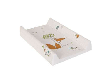 CEBA BABY Podložka prebaľovacia 2-hranná s pevnou doskou (50x80) Comfort Liška écru (Varianta CEBA BABY Podložka prebaľovacia 2-hranná s pevnou doskou (50x80) Comfort Liška écru)