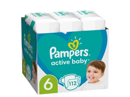 PAMPERS Active Baby plienky 6 (112 ks), 13-18 kg (Varianta PAMPERS Active Baby plienky 6 (112 ks), 13-18 kg)