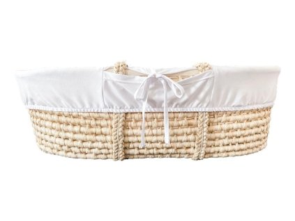 AHOJBABY Poťah do Mojžišovho košíka pre bábätko Organická bavlna White (Varianta AHOJBABY Poťah do Mojžišovho košíka pre bábätko Organická bavlna White)